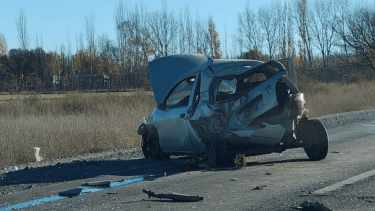 Choque en cadena sobre Ruta 22, en cercanías a Allen. Foto: Mayra Díaz.