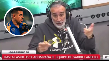 Gabriel Anello se disculpó por los insultos contra Román Riquelme.