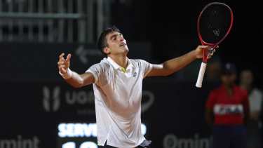 El argentino consiguió su primer triunfo en el Masters 1000, en su debut en Roma.