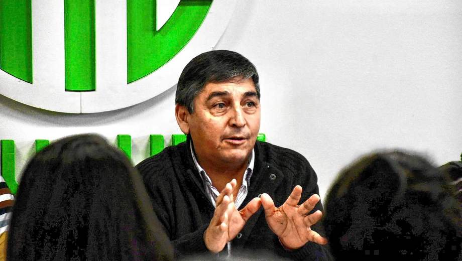 Carlos Quintriqueo, secretario general de ATE Neuquén. Foto: Matías Subat.