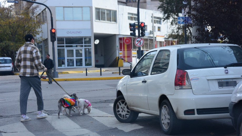 Las fotomultas con celular son para infracciones de los estacionados sobre rampas. Foto archivo Cecilia Maletti.