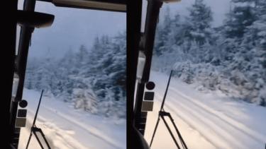 Nieve en la cordillera de Río Negro en Bariloche y El Bolsón, sobre Ruta 40. Foto: gentileza. 