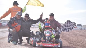 Martín Cabrera se lució con una doble victoria en el Karting con Caja
