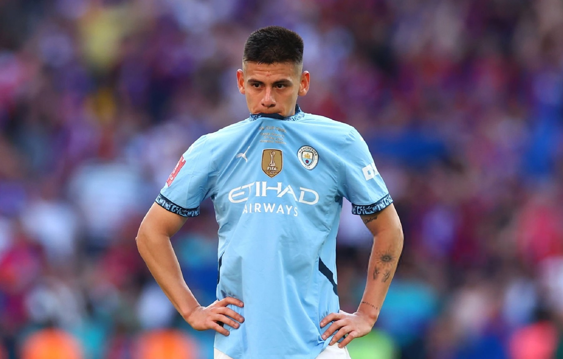 La tajante opinión de Pep Guardiola sobre el Diablito Echeverri: «No está preparado»