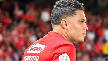Juanfer Quintero y un guiño para River.