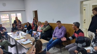 Cifuentes encabezó la delegación del gremio docente. Foto: gentileza.