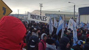 paro en Tierra del Fuego este miércoles. Foto: Gentileza  Julio Molina Pictos. 