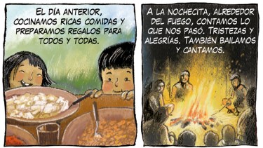 «Nuevo sol», la nueva tira de Chelo Candia en el Voy por el año nuevo mapuche