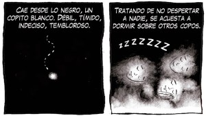 «Nieve», la nueva tira de Chelo Candia en el Voy, se llena de invierno