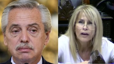 Alberto Fernández y su nueva pareja.