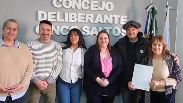 Concejales de Cinco Saltos se reunieron con representantes del INTA. (Foto: Gentileza)