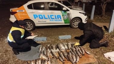 Pesca ilegal en Río Negro. Foto: gentileza