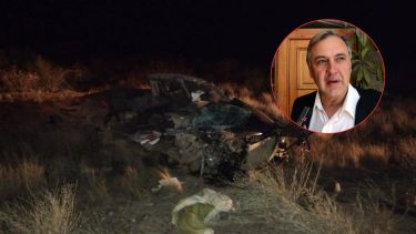 El exministro de Producción de Río Negro sufrió un grave choque en la Ruta 22.
