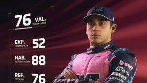 Colapinto ya tiene su lugar en el videojuego de la Fórmula 1 con un sorprendente puntaje