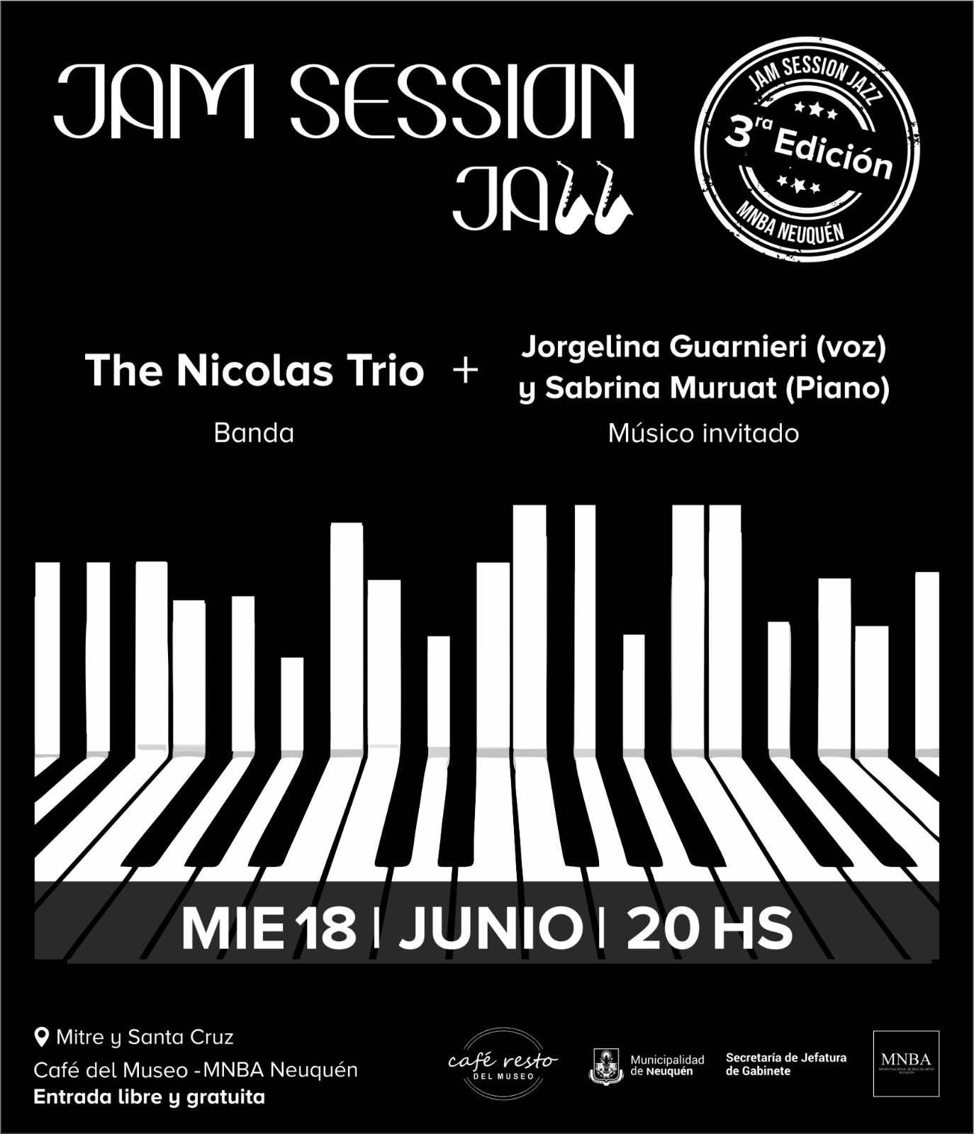 Jam Session Jazz en el MNBA Neuquén