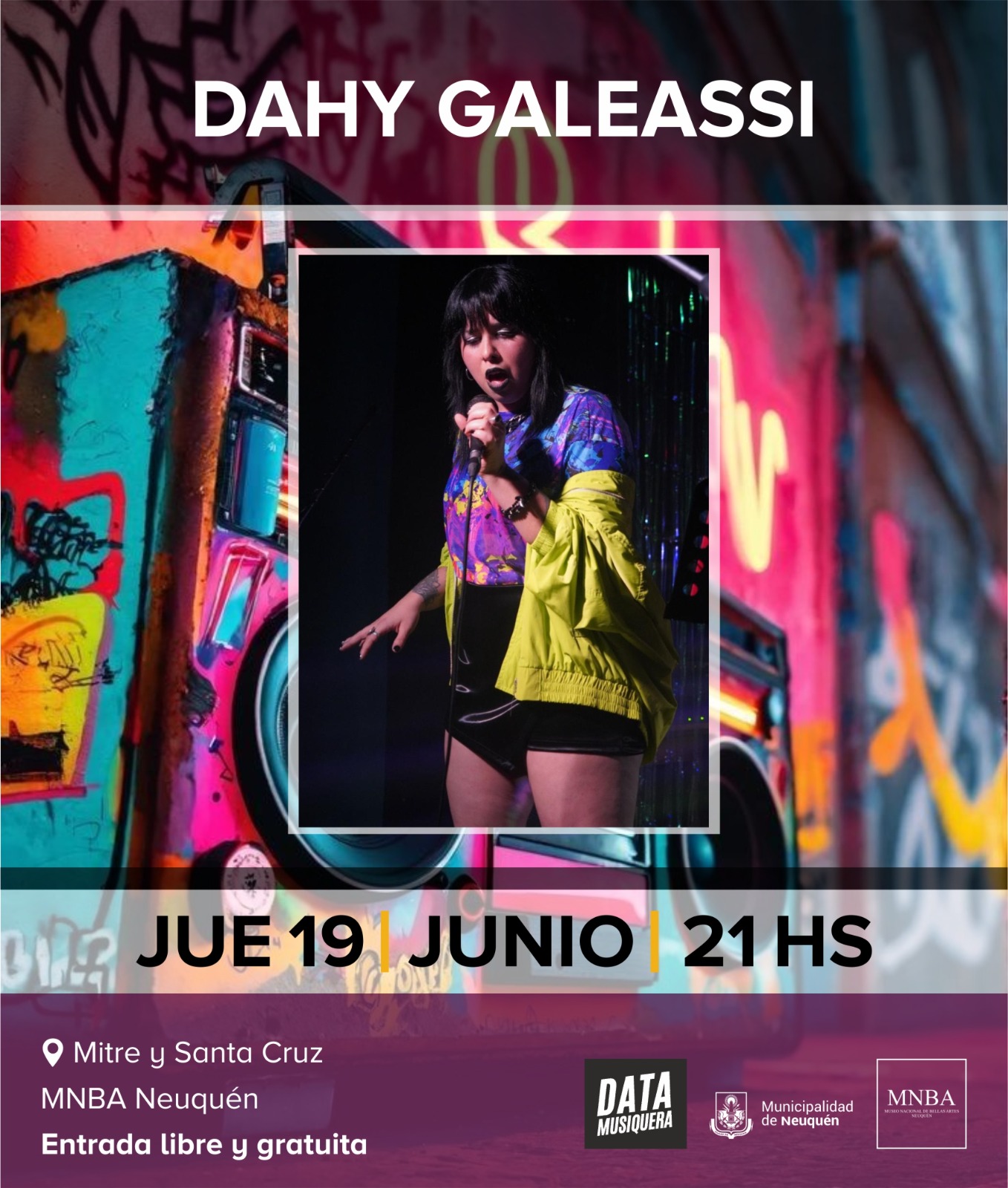 Dahy Galeassi se presenta en el MNBA Neuquén