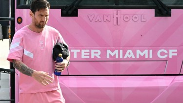 Messi regresó a Estados Unidos para el partido inaugural del sábado entre Inter Miami y Al Ahly.