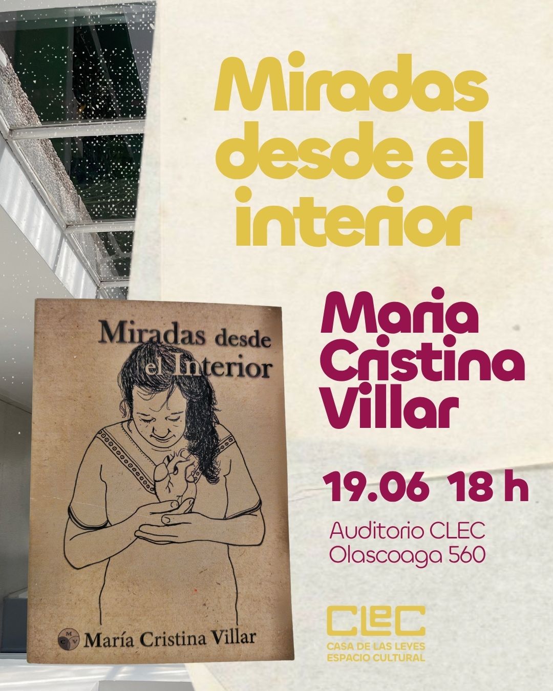 Ciclo de presentación de Libros «Pasillos de papel» – «Miradas desde el interior» M.Cristina Villar