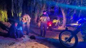 Rescate en Neuquén: quedó varado en un brazo del río Limay y fue salvado gracias a una cadena humana