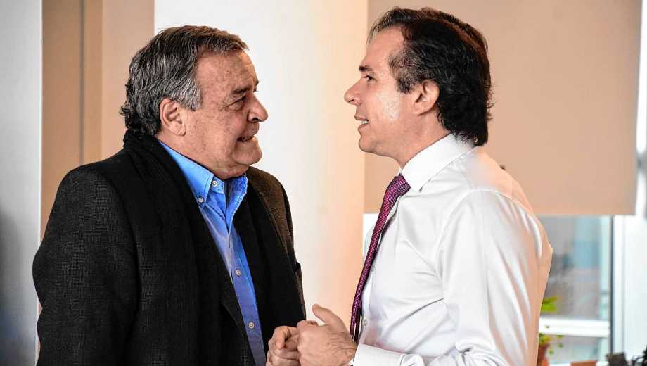 Marcelo Inaudi (a la izquierda) con el fiscal general José Gerez. (Archivo/Cecilia Maletti)