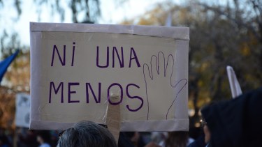 Sábado de protestas por el triple femicidio de Brenda, Morena y Lara. (Foto: Andrés Maripe).