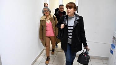 La delegación docente se presentó en la Secretaría de Trabajo. Foto: Marcelo Ochoa.