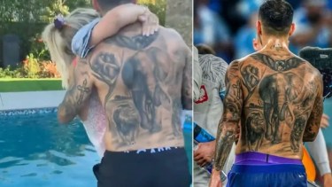 ¿Wanda Nara en brazos de un jugador de La Scaloneta? 