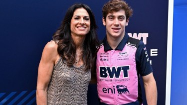 Franco Colapinto se encontró con Gabriela Sabatini en la Fórmula 1.
