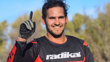 Montero mostro toda su categoría en Villa Regina. (Gentileza)