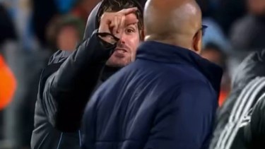 Rodrigo De Paul se cruzó con un ayudante de Colombia.