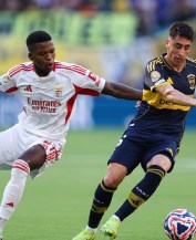Boca igualó en el debut ante Benfica: ganaba 2-0 y se le escapó el triunfo en el Mundial de Clubes