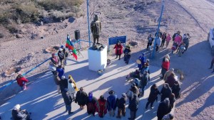 Catriel celebró 126 años con un homenaje al cacique Cipriano en la entrada norte de la ciudad