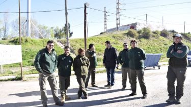 Paro de trabajadores de trabajadores del Cippa, en Neuquén. 