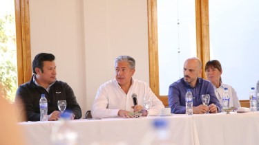 Rolando Figueroa se reunió con exintendentes el fin de semana. Foto: gentileza.