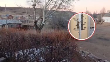 Video | ¡Una locura!: un pueblo de Río Negro registró -26° bajo cero y no figura en el ranking oficial del SMN