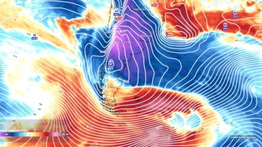 Frío extremo este fin de semana. Foto: gentileza Meteored. 