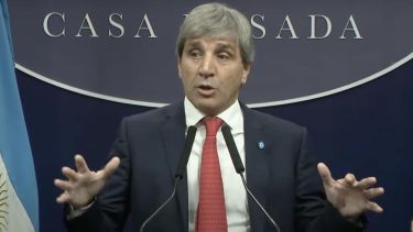 El ministro de economía, Luis Caputo.