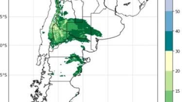 Mapa | Así se ve la masa de aire frío que espera la Patagonia: ¿llevará nieve al centro del país?