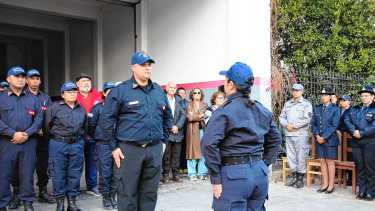 Sentido acto por el Día del Bombero Voluntario en Roca. Fotos: gentileza.