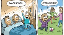 Imagen de «¡Vacaciones!», la nueva tira de Chelo Candia en el Voy
