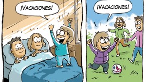 «¡Vacaciones!», la nueva tira de Chelo Candia en el Voy