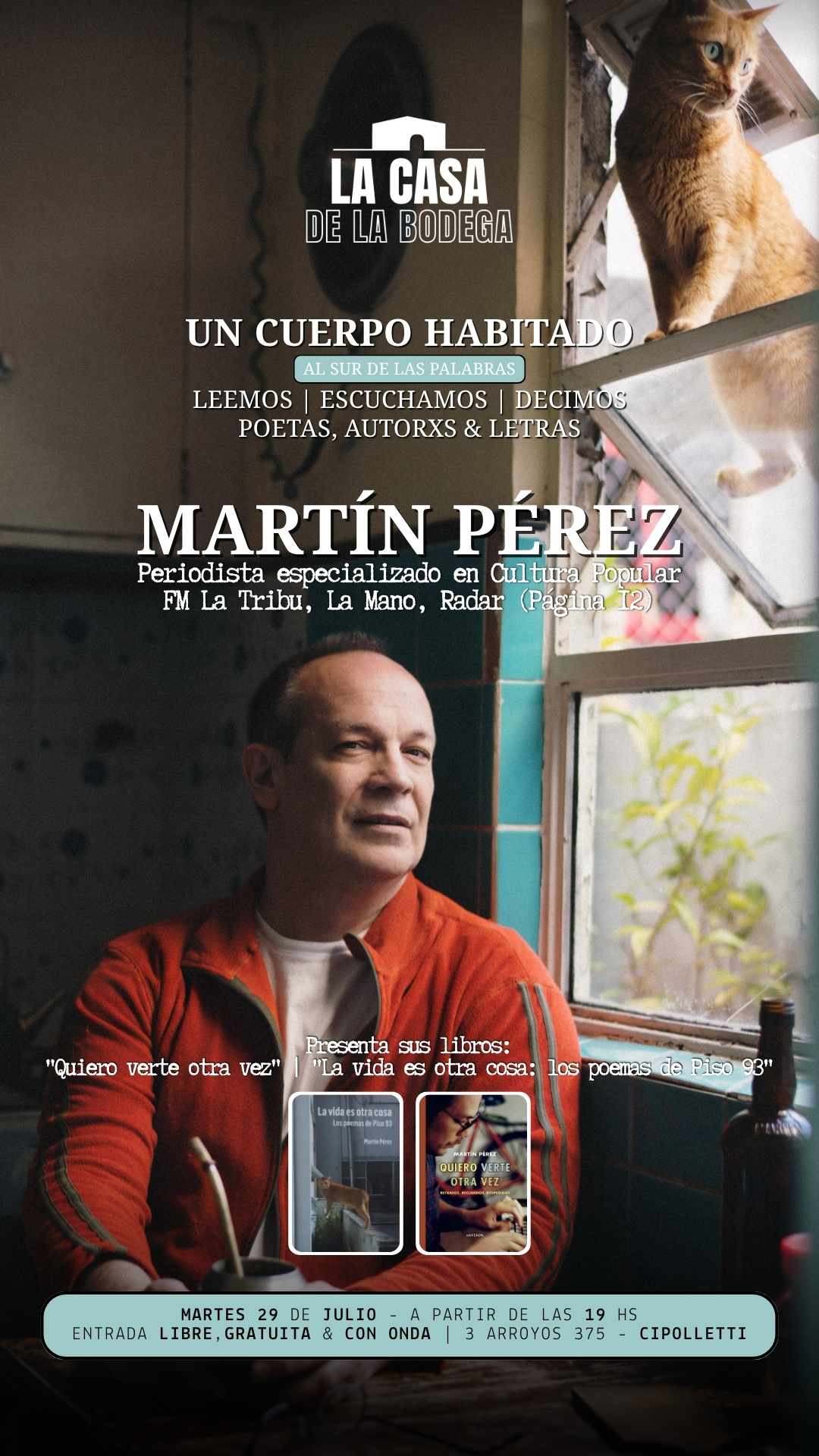 Martín Pérez, editor en Radar de Página 12, presenta dos de sus libros