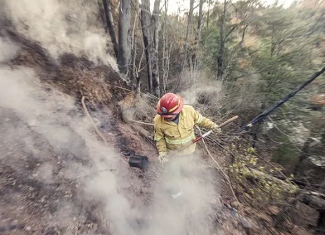 El Splif El Bolsón detectó la emanación de humo a principios de julio. Ya no hay actividad. Foto: gentileza