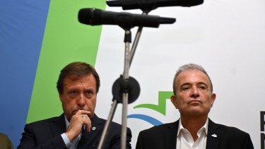 Weretilneck y Pesatti, una relación que queda deteriorada. Foto: Marcelo Ochoa.