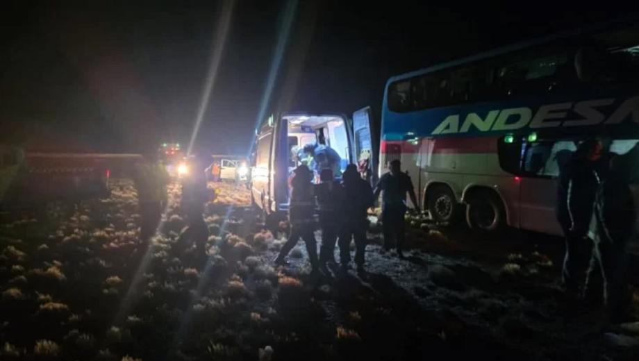 El accidente ocurrió en el ingreso a Río Gallegos. Foto: La Opinión Austral. 