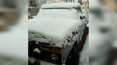 Viene la nieve a la Patagonia. Foto: gentileza.