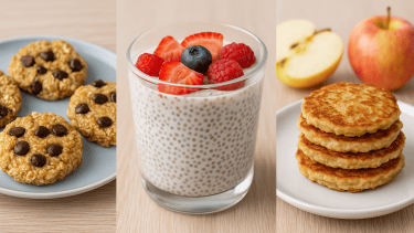 Tres desayunos y meriendas sin frituras ni harinas: ideas sanas y rapidísimas