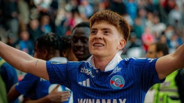 El Colo Barco dejó una buena imagen en el Racing de Estrasburgo. 