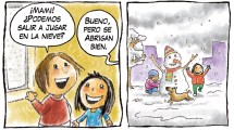 Imagen de «Calentitos», la tira de invierno, de Chelo Candia en el Voy