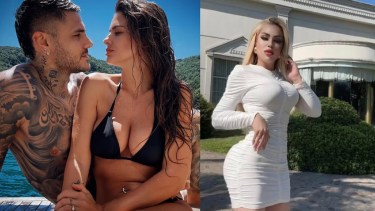 Mauro Icardi, China Suárez y Natasha Rey.